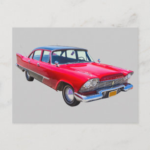 1958 Plymouth Savoy Classic Postkarte