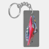 1958 Plymouth Savoy Klassisches Fahrzeug Schlüsselanhänger (Vorderseite links)