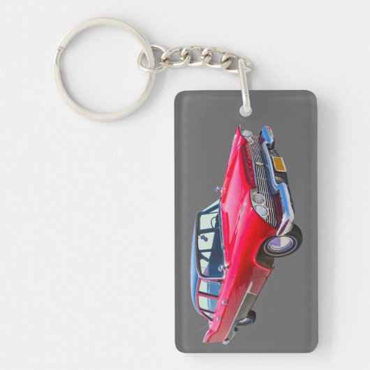 1958 Plymouth Savoy Klassisches Fahrzeug Schlüsselanhänger (Vorderseite)