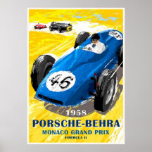 1958 Porsche-Behra. Monaco Grand Prix Formel II