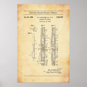 1958 US-Patent 2844902 - Füllfederpistole Poster (Vorne)