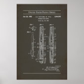 1958 US-Patent 2844902 - Füllfederpistole Poster (Vorne)