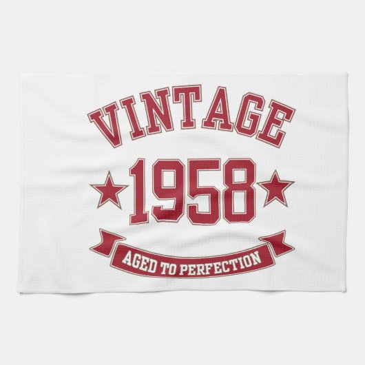1958 Vintag bis perfekt Handtuch (Horizontal)