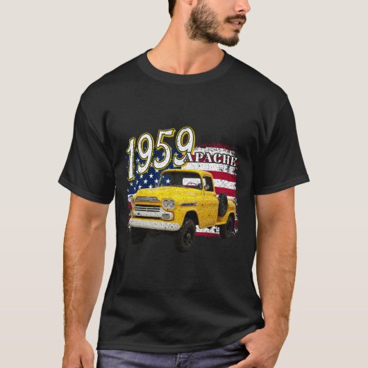 1959 59 Apache Truck 4. Juli Amerikaner T-Shirt (Vorderseite)