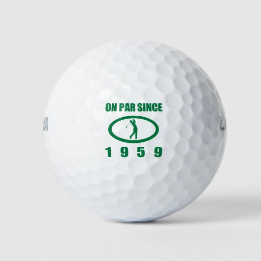 1959 60. Geburtstag für Golfer Golfball (Vorderseite)