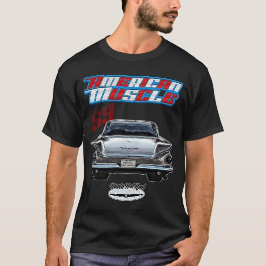 1959,Bel Invicta,Electra,Rockabilly,rostiges Auto, T-Shirt (Vorderseite)