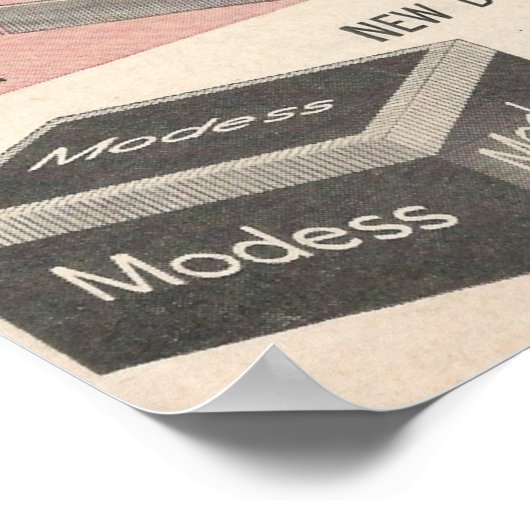 1959 Ben Franklin Ad Poster (Ecke)