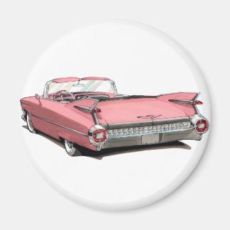 1959 Cadillac Pink Car Magnet