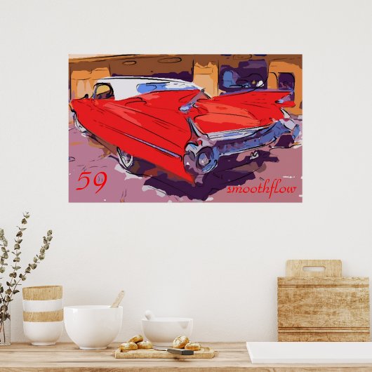 1959-Cadillac-Smoothflow Poster (Küche)
