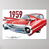 1959 Cadillac Vintag Poster (Vorne)