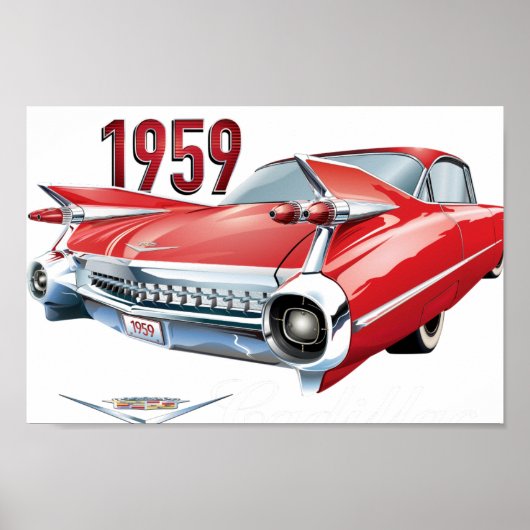 1959 Cadillac Vintag Poster (Vorne)