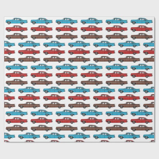1959 Chevy Impala klassische Autos Design Geschenkpapier (Flach)