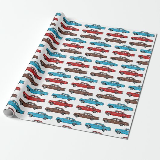 1959 Chevy Impala klassische Autos Design Geschenkpapier (Ungerollt)