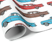 1959 Chevy Impala klassische Autos Design Geschenkpapier (Rolleneckpunkt)