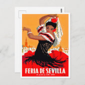 1959 Feria de Sevilla Postkarte (Vorne/Hinten)