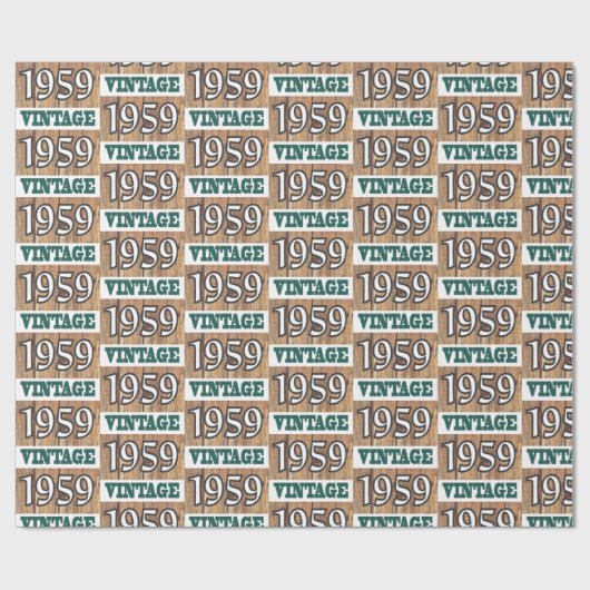 1959 geboren geschenkpapier (Flach)