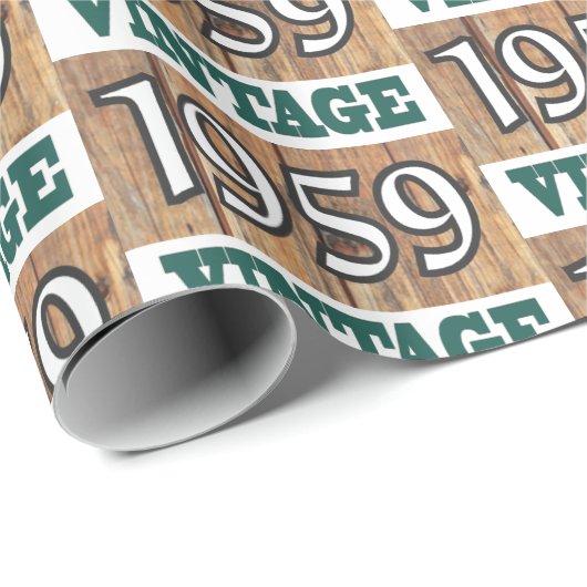 1959 geboren geschenkpapier (Rolleneckpunkt)