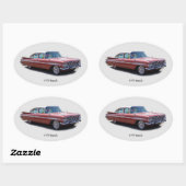 1959 Impala-Aufkleber Ovaler Aufkleber (Blatt)