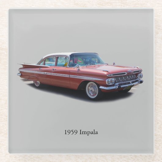 1959 Impala Glas Untersetzer (Vorderseite)