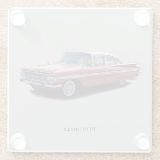 1959 Impala Glas Untersetzer (Rückseite)