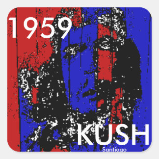 1959 KUSH QUADRATISCHER AUFKLEBER