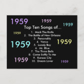 1959 Lieder Postkarte (Vorderseite)