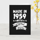 1959 mit Originalteilen hergestellt, Karte (Gelbe Blume)