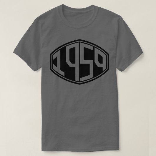 1959 Retro-Hipster Geburtstag T-Shirt (Design vorne)