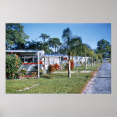 1959 Retro Trailer Park St. Petersburg Florida Poster (Vorne)