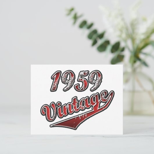 1959 Vintag Postkarte (Stehend Vorderseite)