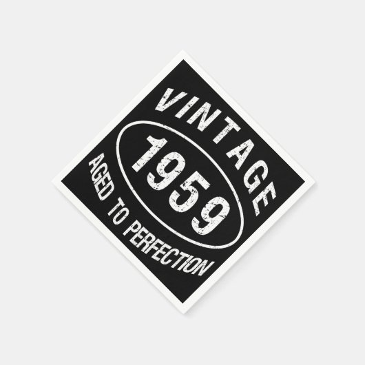 1959 Vintager Geburtstag Serviette (Ecke)