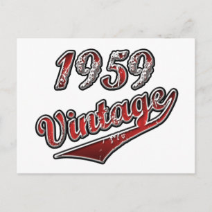 1959er Jahrgang Postkarte