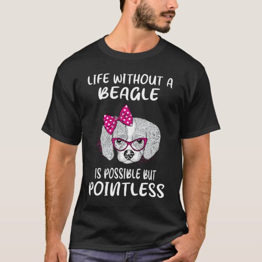 195 Leben ohne Beagle T-Shirt (Vorderseite)