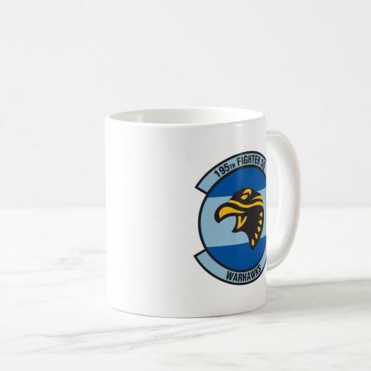 195th Warhawks Kämpfer-Geschwader Kaffeetasse (VorderseiteRechts)