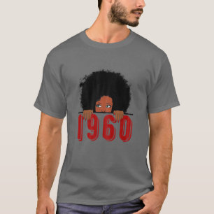 1960, 60. Jhr, Geborene Schwarze Königin T-Shirt