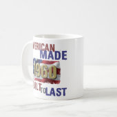 1960 American Made 60. Geburtstag Kaffeetasse (Vorderseite Links)