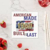 1960 American Made 60. Geburtstag Serviette (Beispiel)