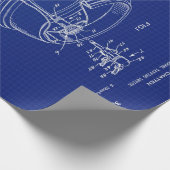 1960 Bierbarrel Blueprint Geschenkpapier (Ecke)
