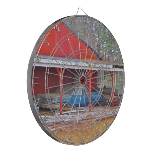 1960 BLAUE SADAND DEVILLE Antiker Wagen Dartscheibe (Vorderseite Links)