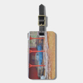 1960 BLAUE SADAND DEVILLE Antiker Wagen Gepäckanhänger (Vorderseite vertikal)