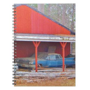 1960 BLAUE SADAND DEVILLE Antiker Wagen Notizblock