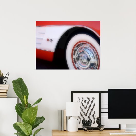 1960 Chevrolet Corvette Poster (Heimbüro)
