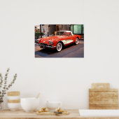 1960 Chevrolet Corvette Print Poster (Küche)