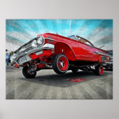 1960 Chevy Impala Lowrider Poster (Vorne)