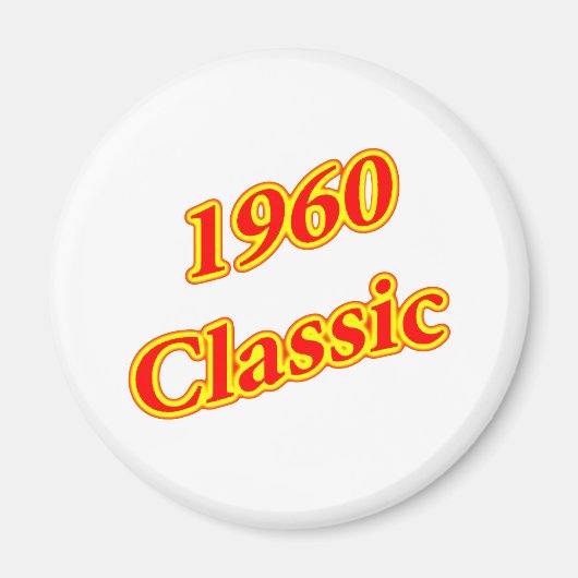 1960 Classic Red Magnet (Vorne)