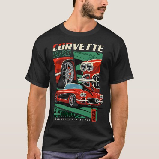 1960 Corvette Classic T-Shirt (Vorderseite)