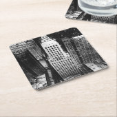 1960: Eine Luftaufnahme eines Rechteckiger Pappuntersetzer (angewinkelt)