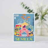 1960 Feria de Sevilla Postkarte (Stehend Vorderseite)