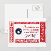 1960 Frances Scott Key American Credo Postkarte (Vorne/Hinten)