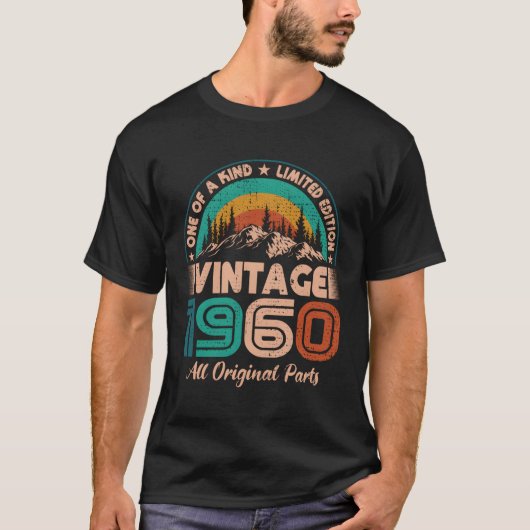 1960 Geboren 1960 T-Shirt (Vorderseite)